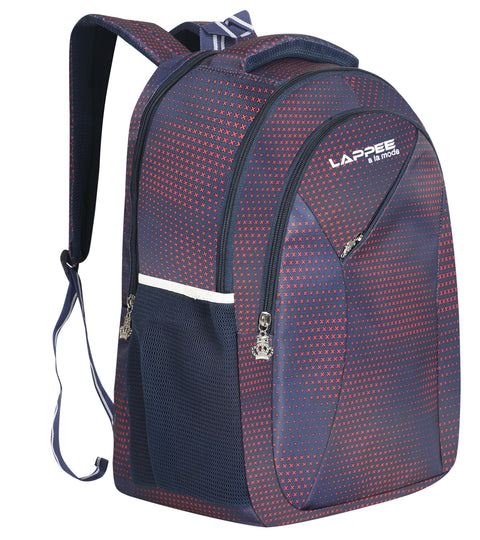 Lappee Printed Dark Blue Casual Girls Backpack 36L | School College Office Travel.