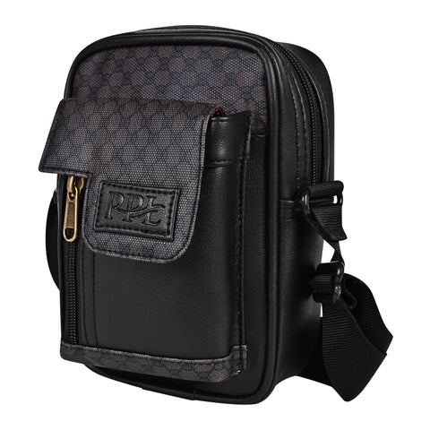 Oxford Elegant Black Crossbody Sling Bag for Men