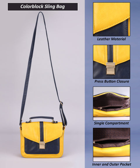Elegant Yellow Rachel Purse For Women.