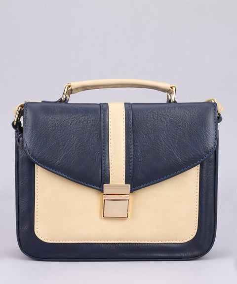 Elegant Navy Blue Rachel Mobile Sling Bag for women