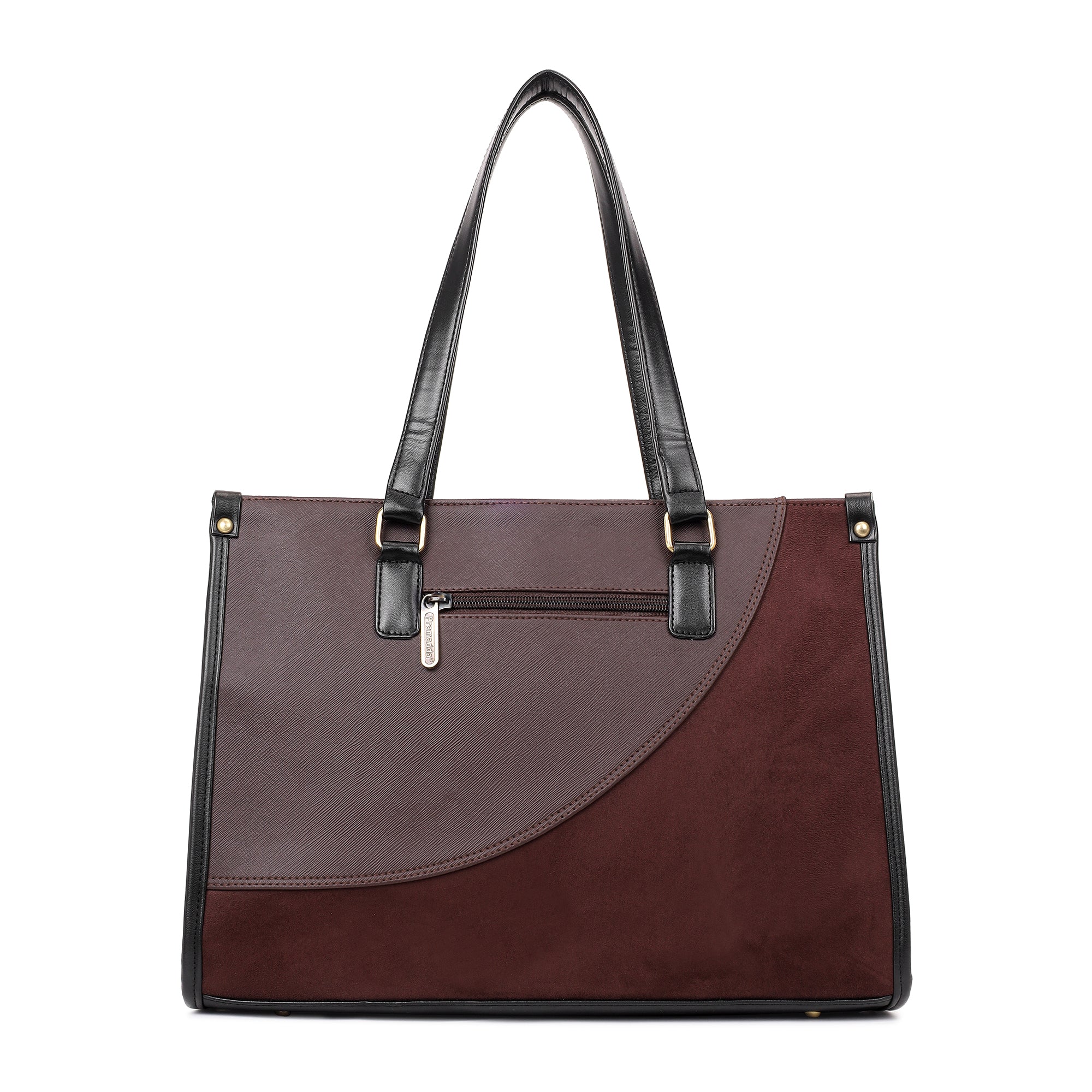 Classic Sophia Suede Tote Bag (15.5" Inch)