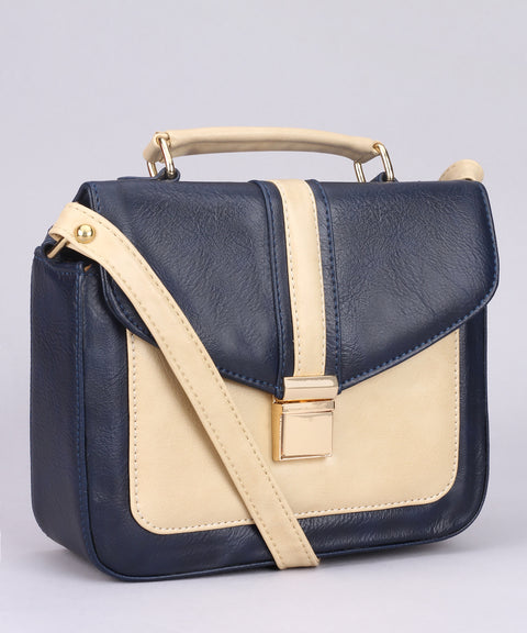 Elegant Navy Blue Rachel Mobile Sling Bag for women