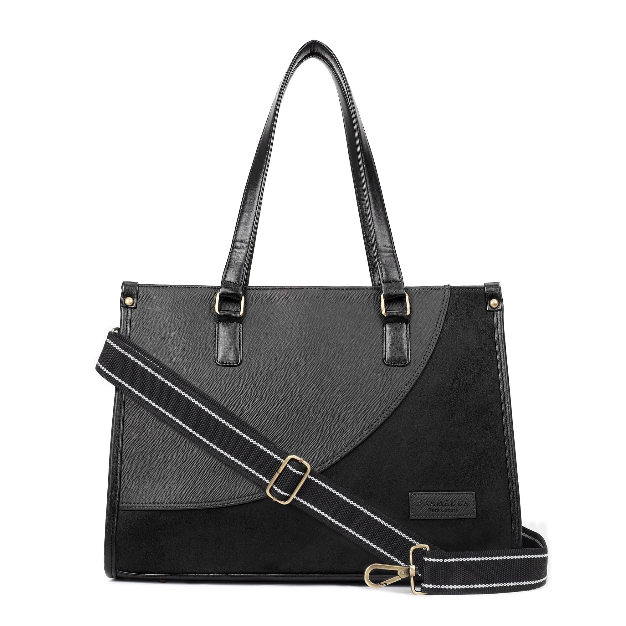 Classic Sophia Suede Tote Bag (15.5" Inch)