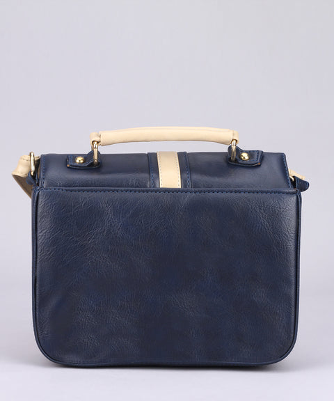Elegant Navy Blue Rachel Mobile Sling Bag for women