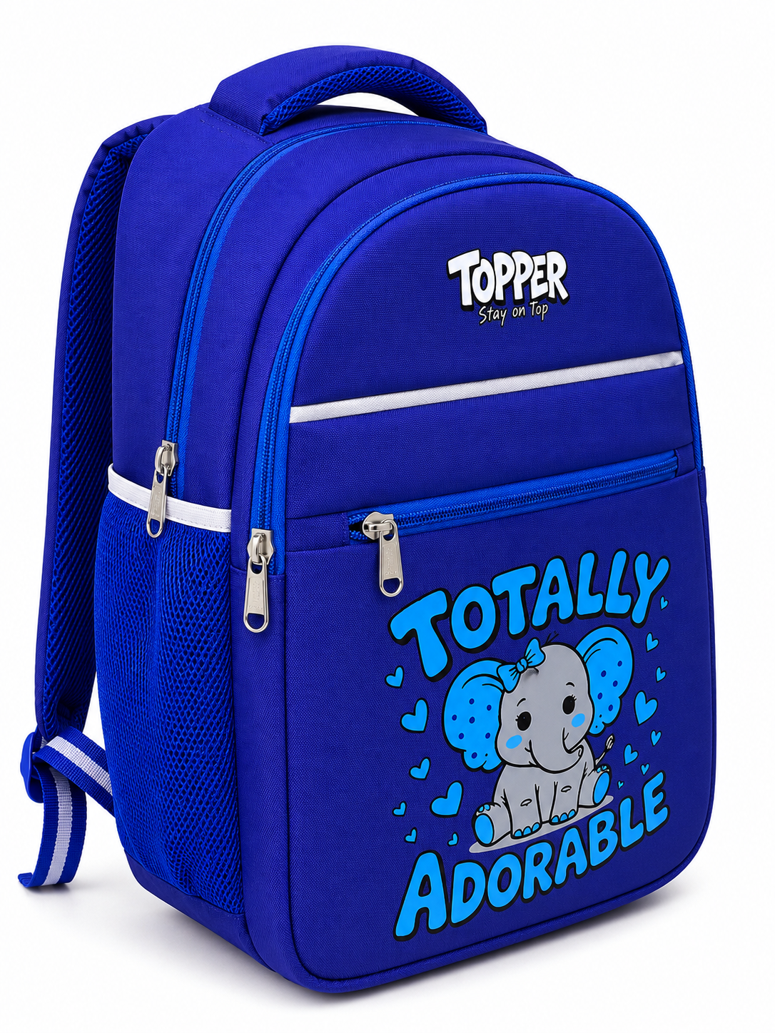 Navy Blue Adorable Elephant School Bag