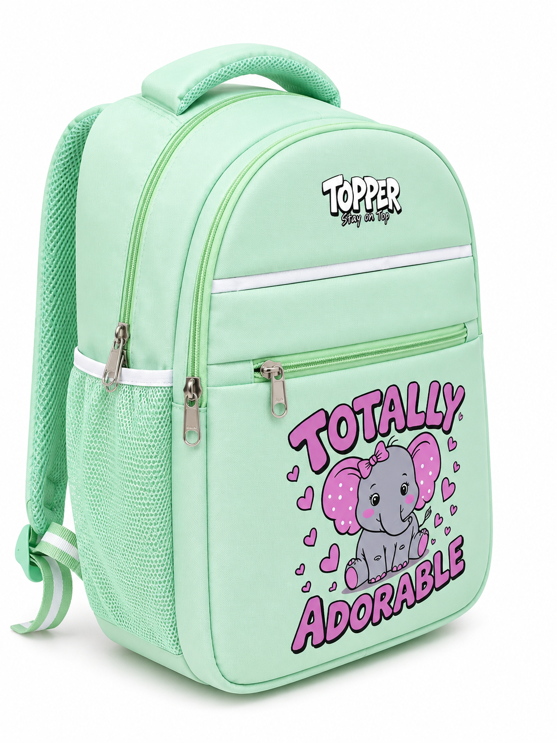 Mint Green Adorable Elephant School Bag