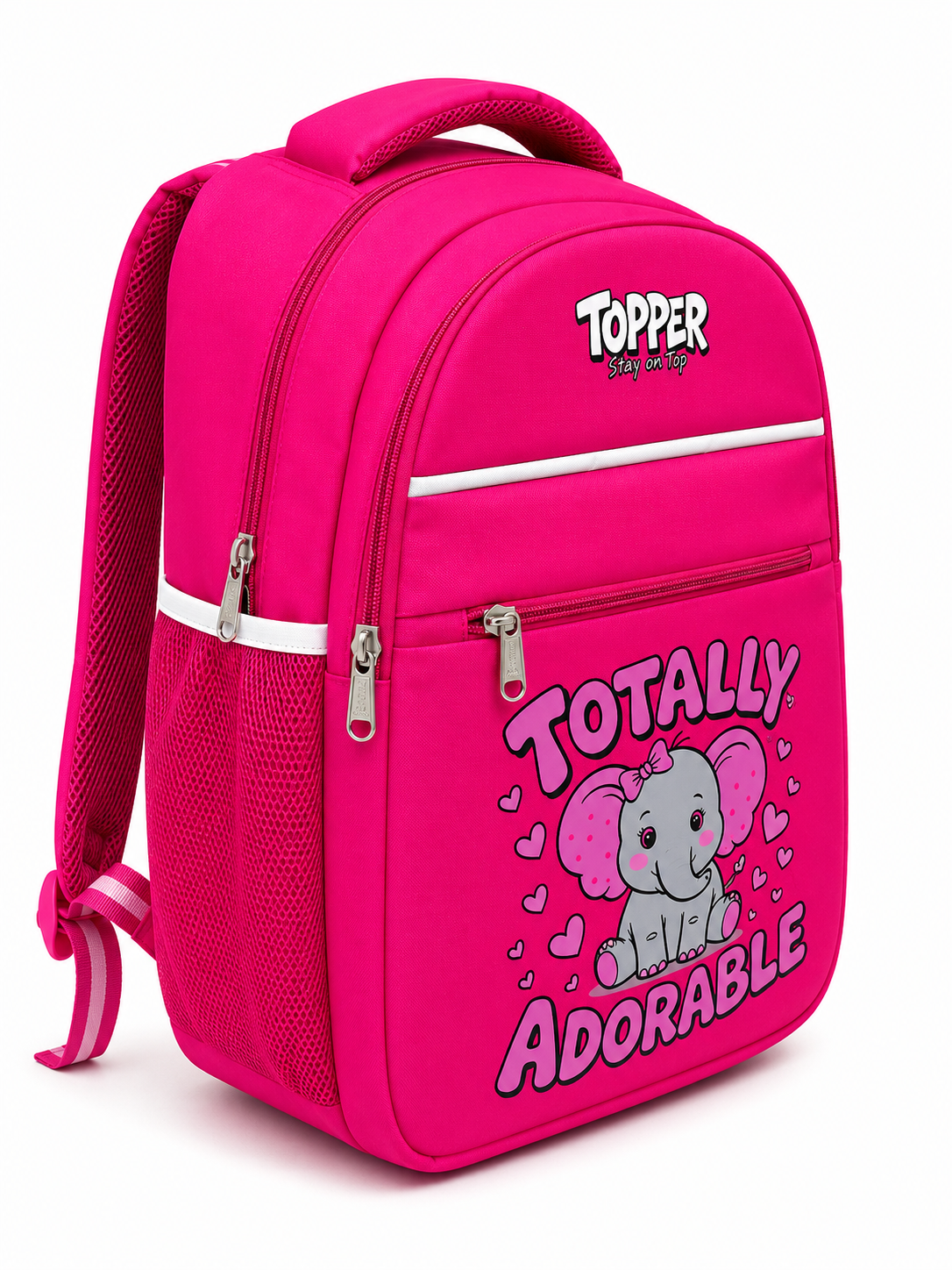 Hot Pink Adorable Elephant School Bag