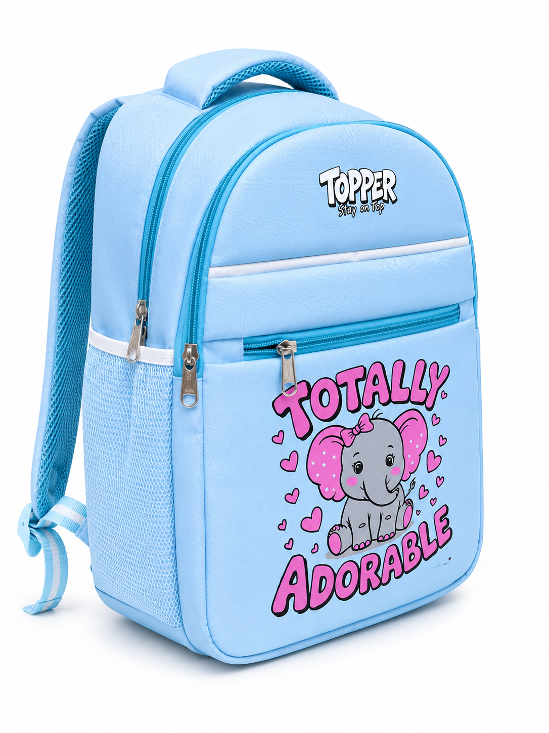Sky Blue Adorable Elephant School Bag