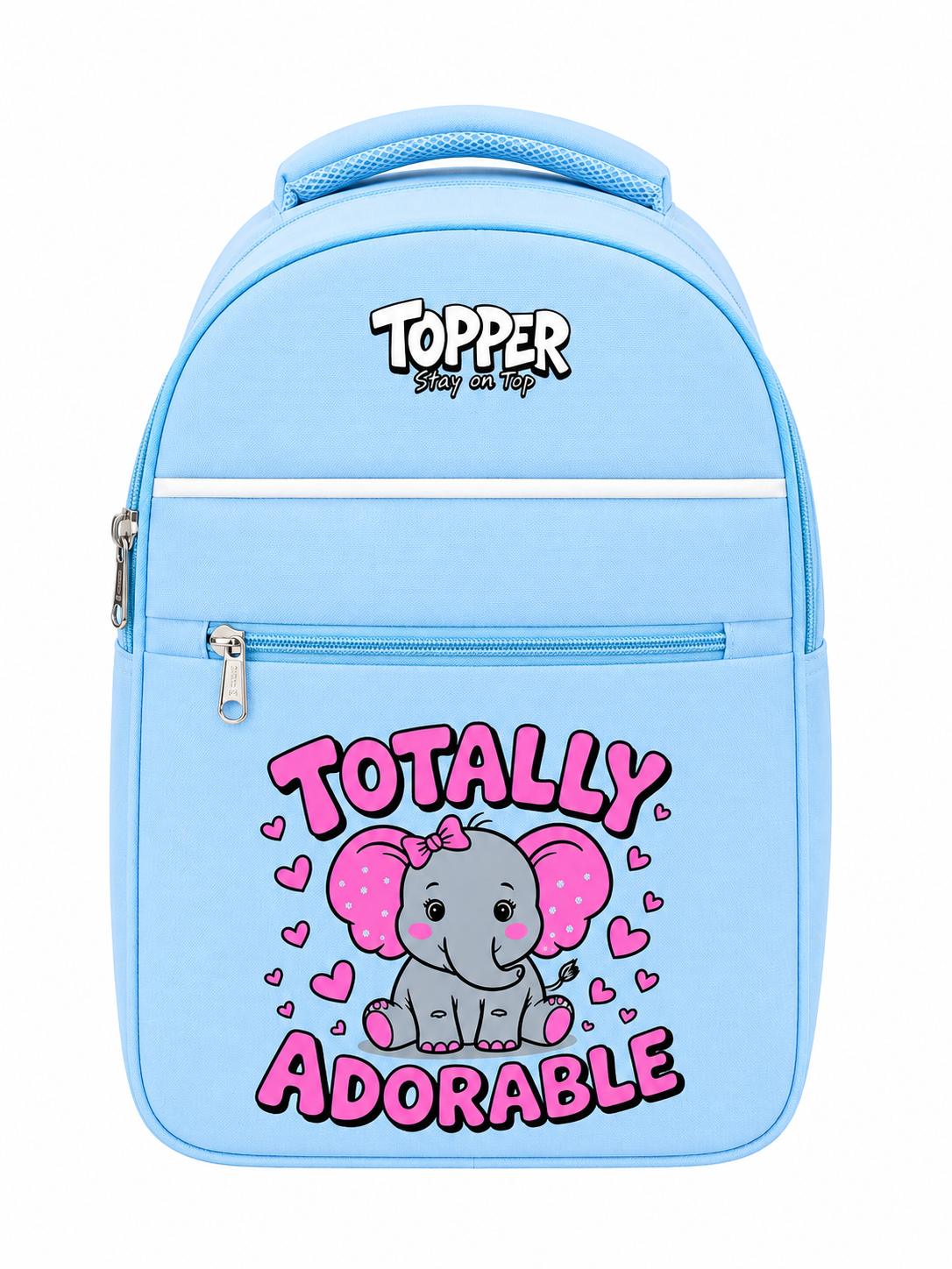 Sky Blue Adorable Elephant School Bag