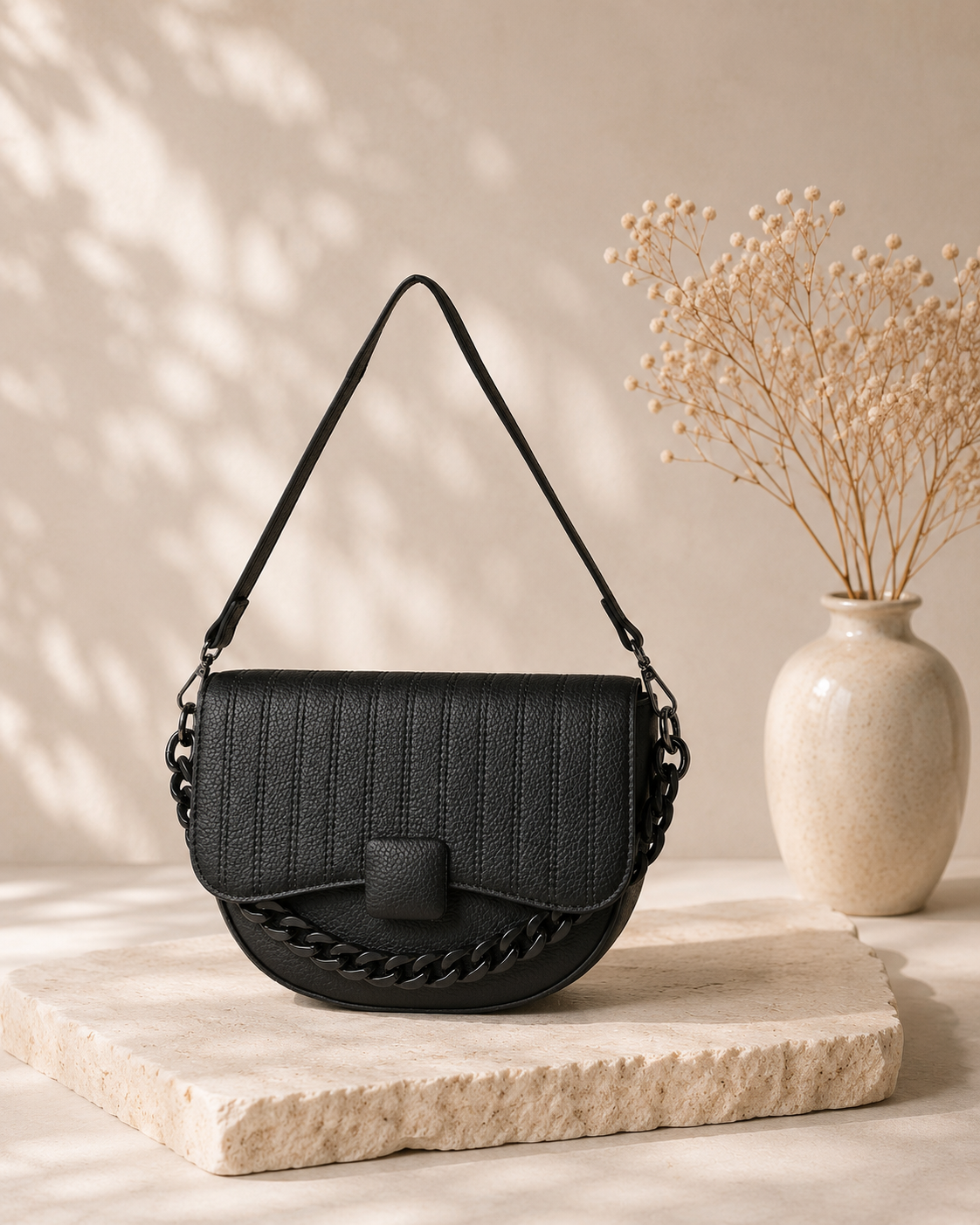 Classic Black Charlie Sling bag for woman