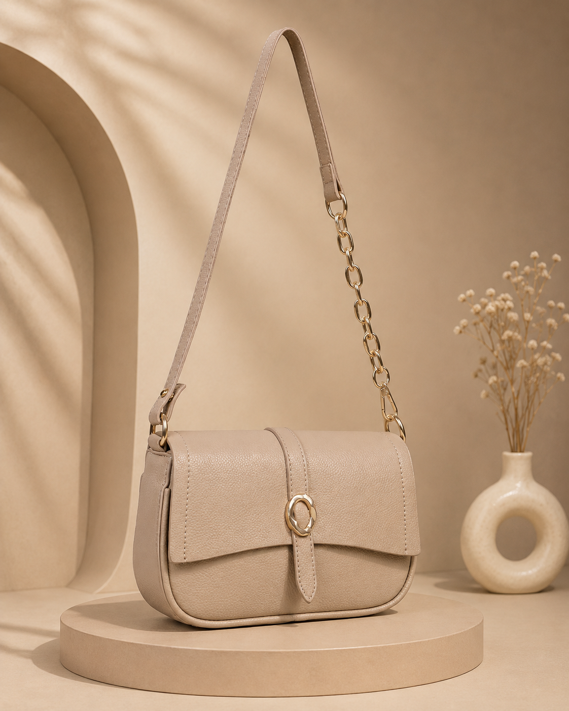 Classic Beige Pamela Sling/Shoulder bag