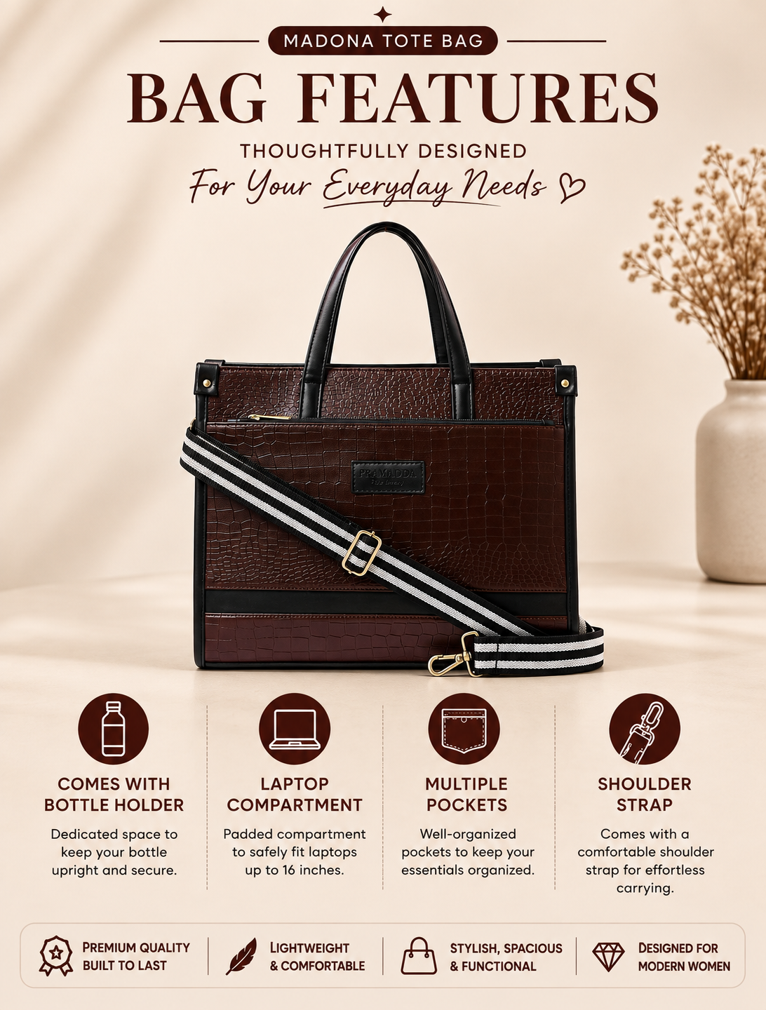 Madona Tote Bag (16" inch)