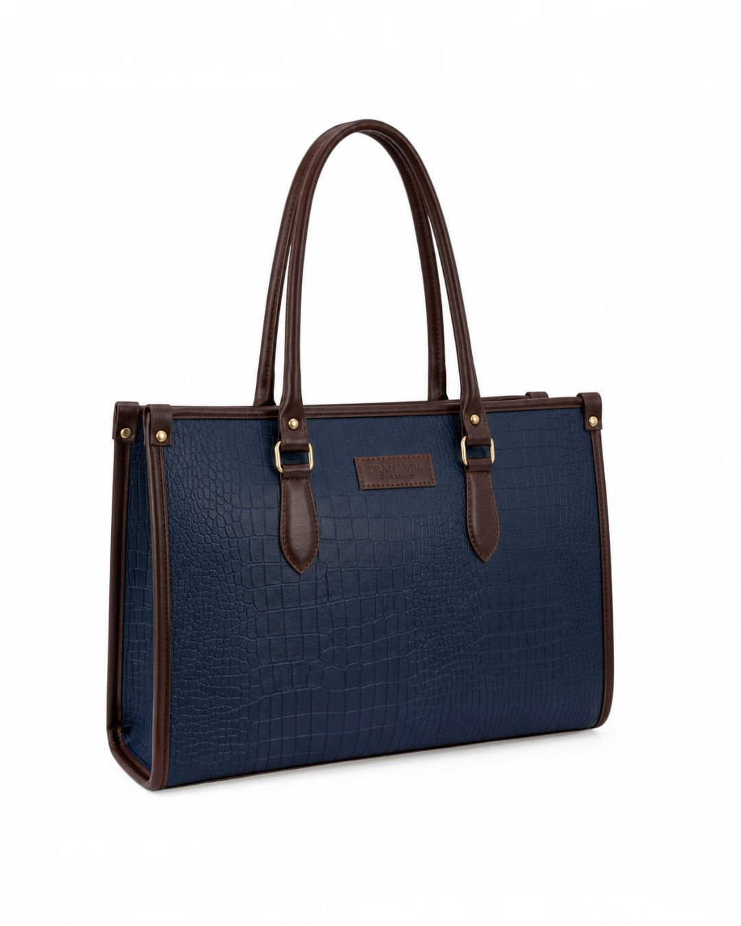 Bianca Croco Leather Tote Bag