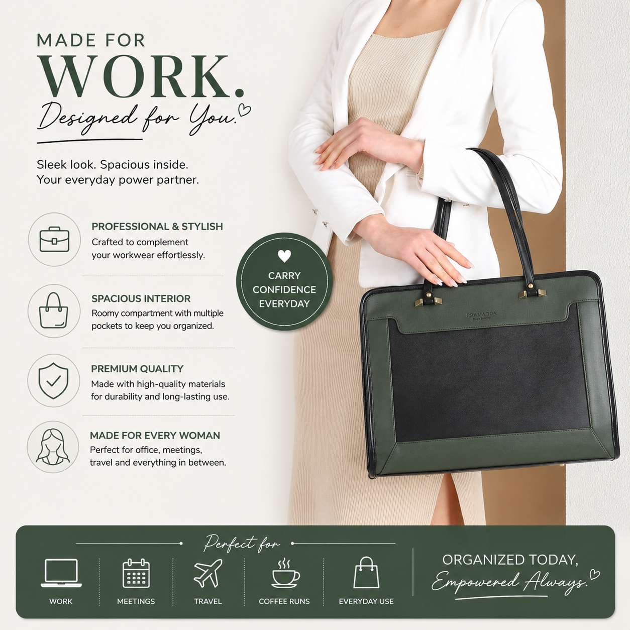 Bossy Regina Work Tote Bag (16"inch)
