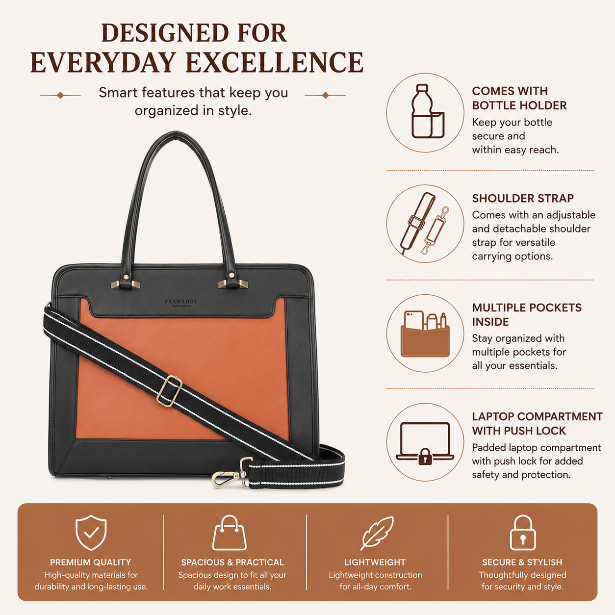 Bossy Regina Work Tote Bag (16"inch)