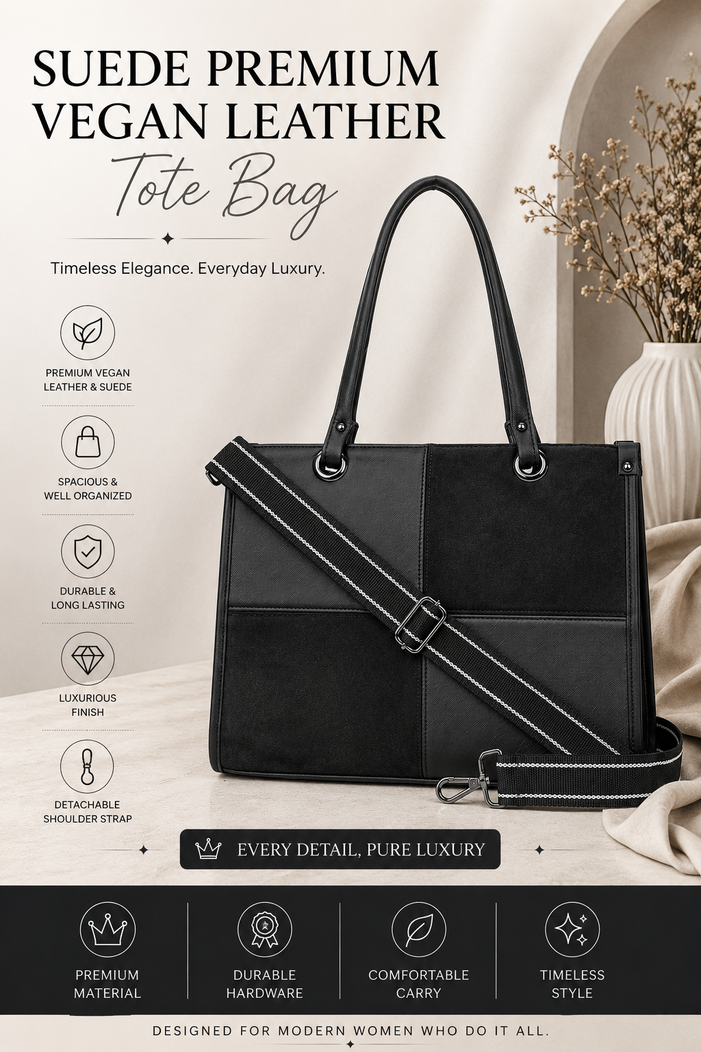 ✨ Luxe Duo Combo – Hazel Tote & Miranda Shoulder Bag