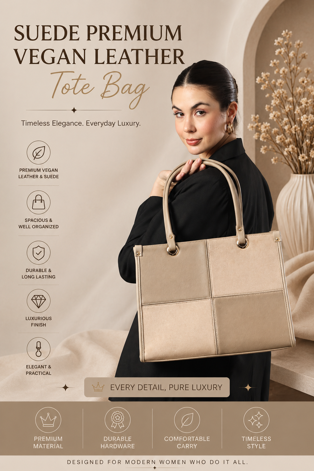 ✨ Luxe Duo Combo – Hazel Tote & Miranda Shoulder Bag