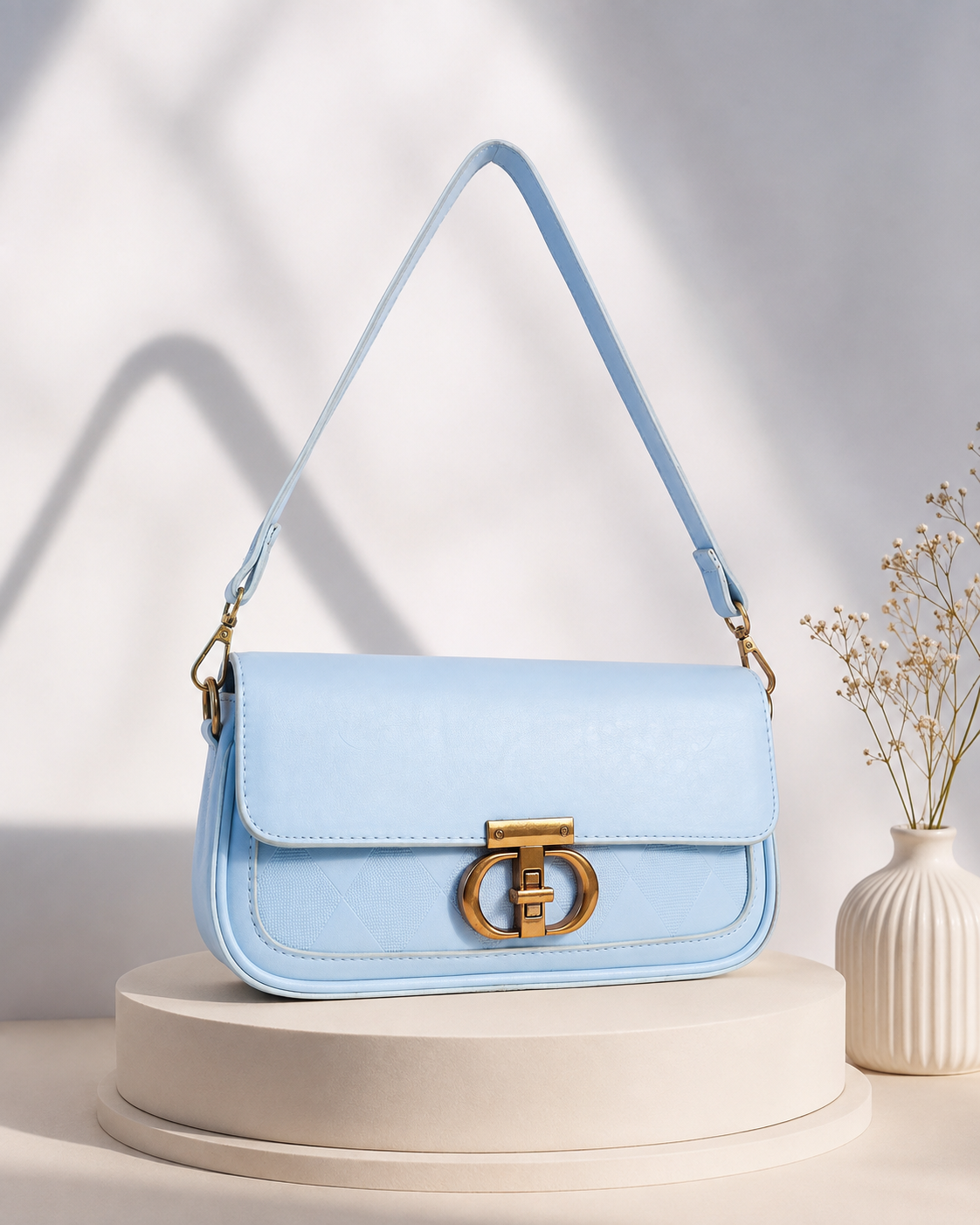 Summer Blue Cally Shoulder Bag
