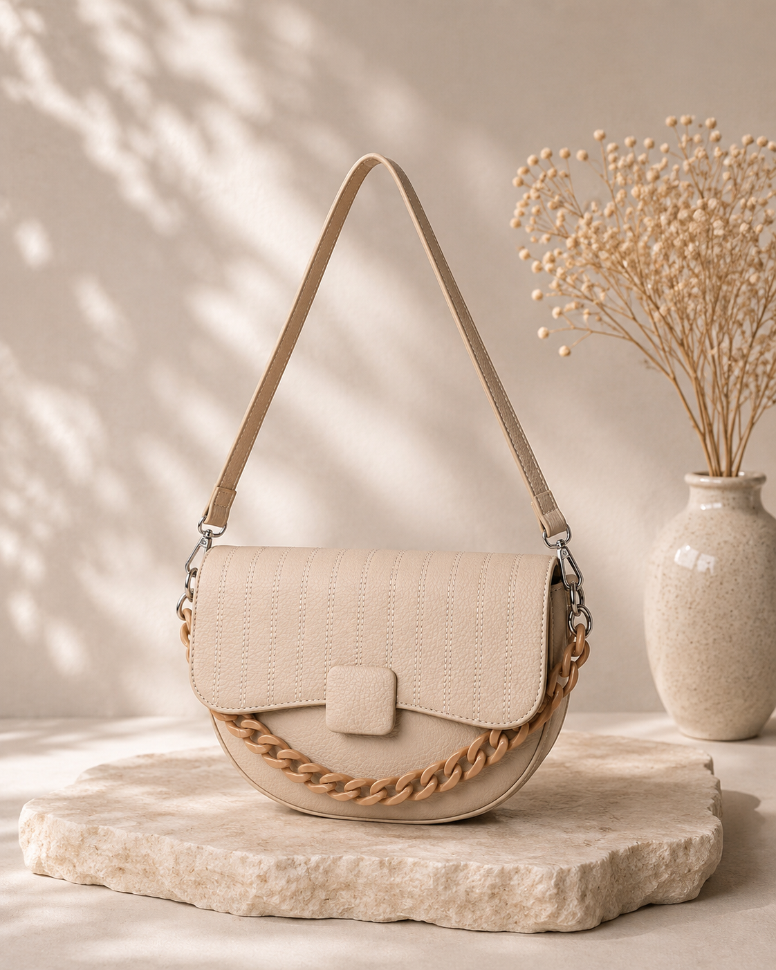 Classic Beige Charlie Sling Bag