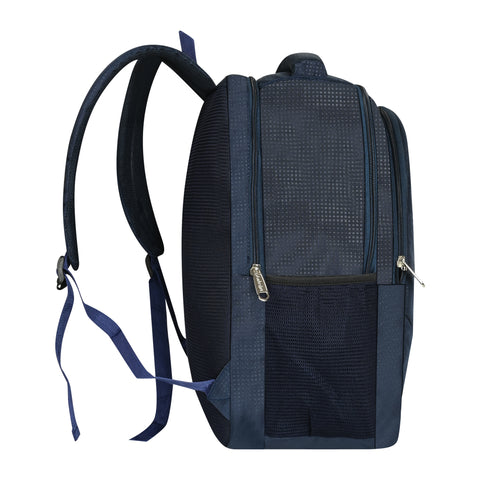 Lappee NO FEAR Elegant Blue Casual Backpack with Rain Cover for Men Bagpack for College, Office, School