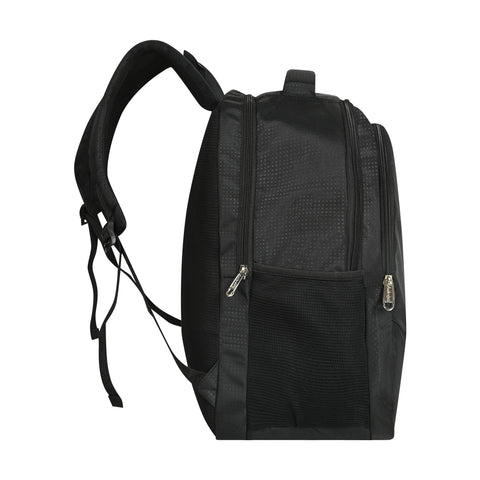 Lappee NO FEAR Midnight Black Casual Backpack with Rain Cover for Men Bagpack for College, Office, School