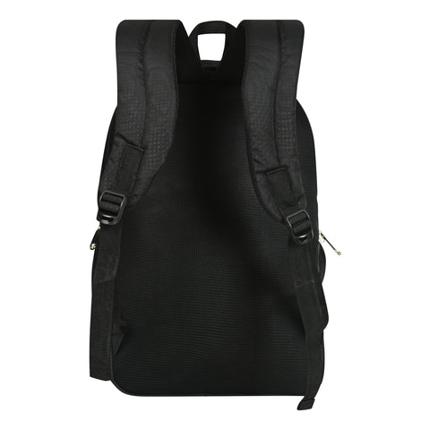 Lappee NO FEAR Midnight Black Casual Backpack with Rain Cover for Men Bagpack for College, Office, School