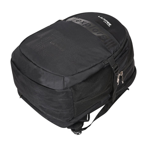Lappee Elegant Black Casual Backpacks With Rain Cover For Men & Women Office, College, School, Travel.