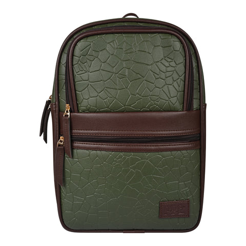 Green Zoey Compact Backpack for women Travel