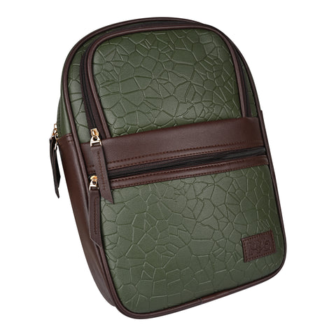 Green Zoey Compact Backpack for women Travel