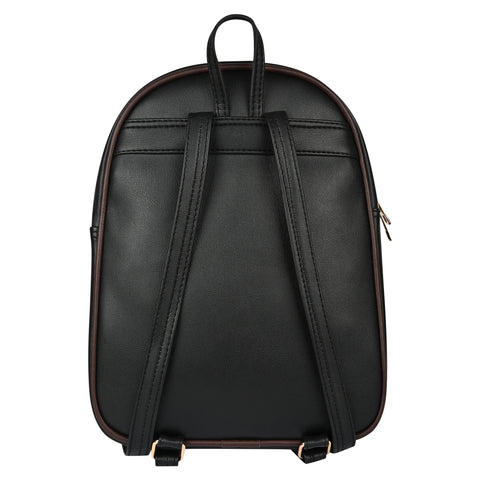 Bold Black Stella Compact Backpack for Women
