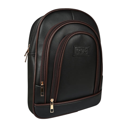 Bold Black Stella Compact Backpack for Women