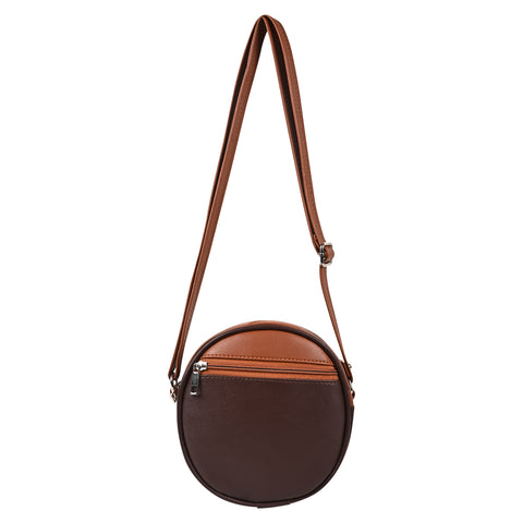 Luna Cinnamon Tan Round Sling bag