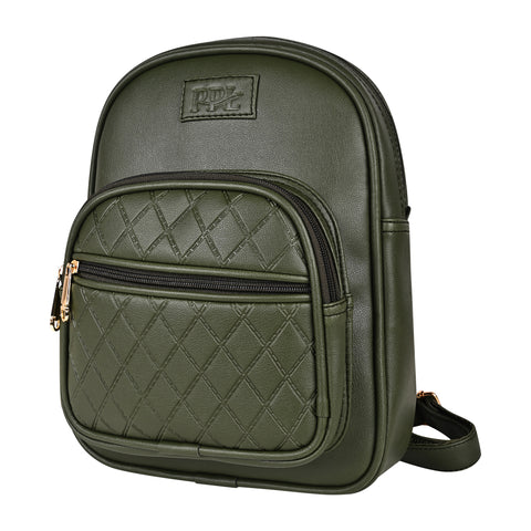 Dark Green Compact Camila Backpack for Women