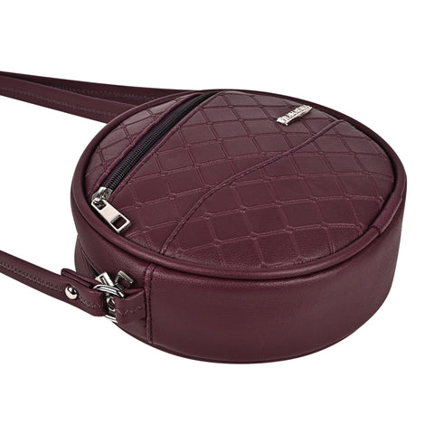 Luna Wine Round Sling Bag