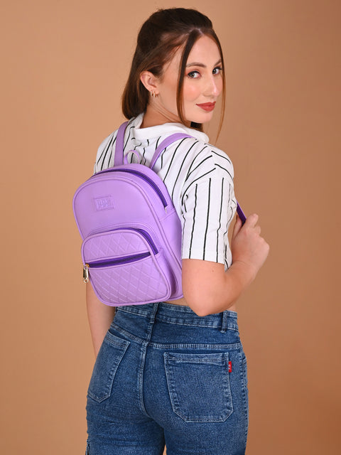 Gorgeous Lilac Compact Camila Backpack for Women