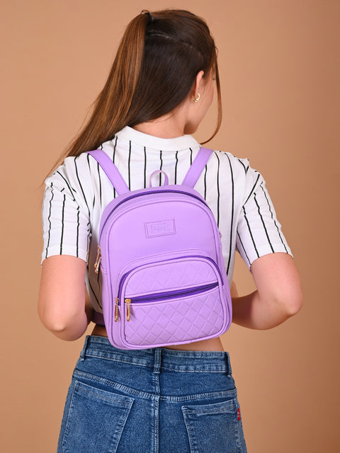 Gorgeous Lilac Compact Camila Backpack for Women