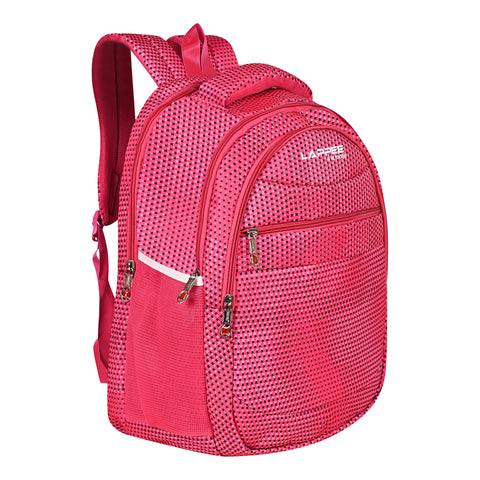 Lappee Printed Pretty Pink Casual Girls Backpack 36L | School College Office Travel.