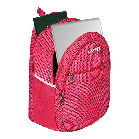 Lappee Printed Pretty Pink Casual Girls Backpack 36L | School College Office Travel.
