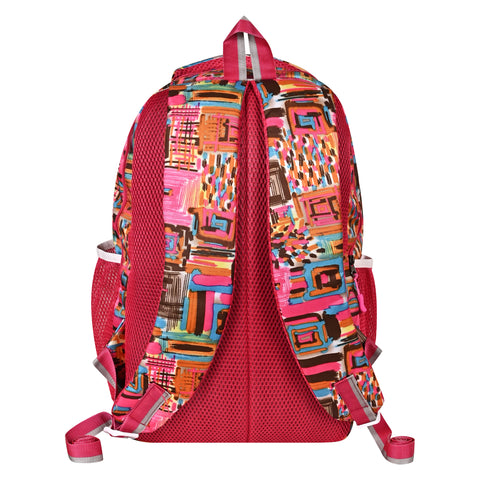 Lappee Matrix pretty pink Casual Girls Backpack 36L | School College Office Travel.