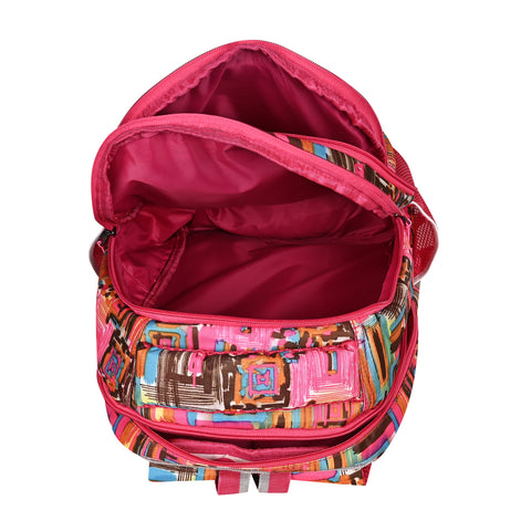 Lappee Matrix pretty pink Casual Girls Backpack 36L | School College Office Travel.