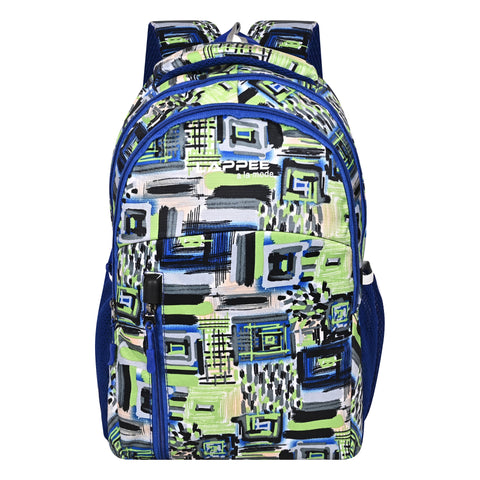Lappee Matrix Elegant Blue Casual Girls Backpack 36L | School College Office Travel.