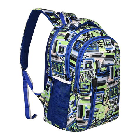 Lappee Matrix Elegant Blue Casual Girls Backpack 36L | School College Office Travel.