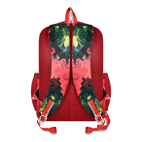 Lappee Matrix Red Casual Girls Backpack 36L | School College Office Travel.