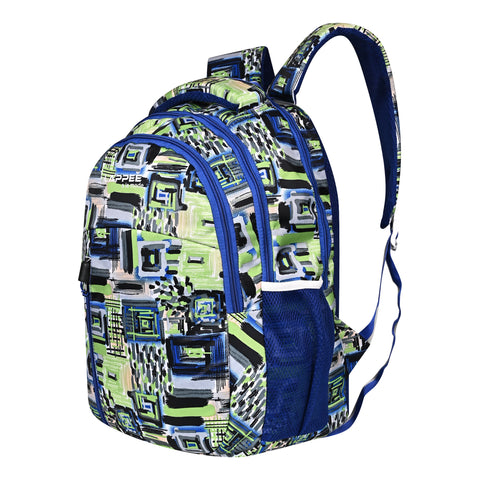 Lappee Matrix Elegant Blue Casual Girls Backpack 36L | School College Office Travel.
