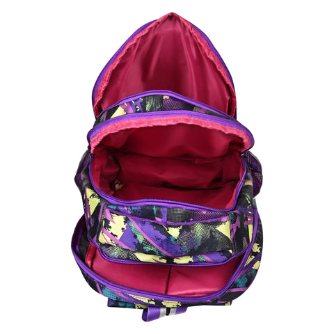 Lappee Matrix Purple Casual Girls Backpack 36L | School College Office Travel.