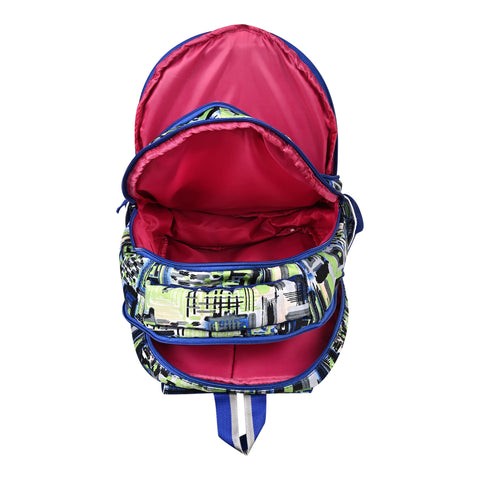 Lappee Matrix Elegant Blue Casual Girls Backpack 36L | School College Office Travel.