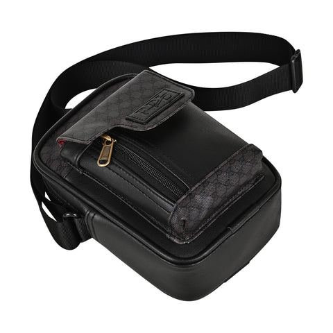 Oxford Elegant Black Crossbody Sling Bag for Men