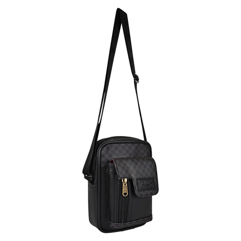 Oxford Elegant Black Crossbody Sling Bag for Men