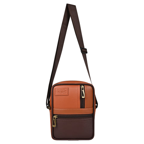 Tan Benjamin Sling Bag for Men Travel Side Crossbody Bag