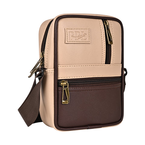 Royal Beige Benjamin Sling Bag for Men Travel Side Crossbody Bag